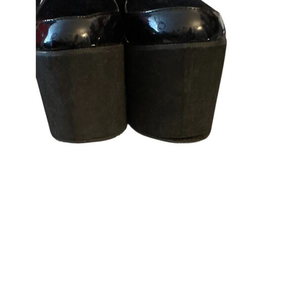 Iron Fist Creature of The Night Black Batwing Platform Shoes US 7 Goth Alt Punk - Picture 4 of 7